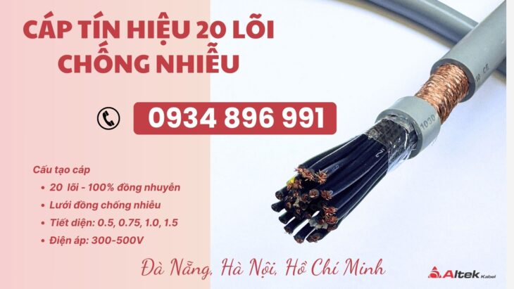 Cáp Tín Hiệu Altek Kabel 20 Lõi 1.5mm² giao hàng nhanh tại Huế, Đà Nẵng