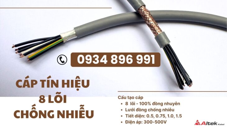 Cáp Điều Khiển 8 x 1.5 Chống Nhiễu SH-500 sẵn kho tại Nghệ An, Đà Nẵng