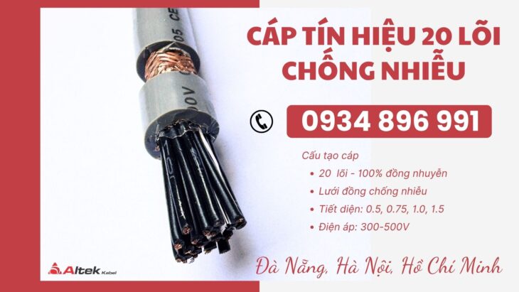 Cáp Tín Hiệu Altek Kabel 20 Lõi 1.5mm² giao hàng nhanh tại Huế, Đà Nẵng