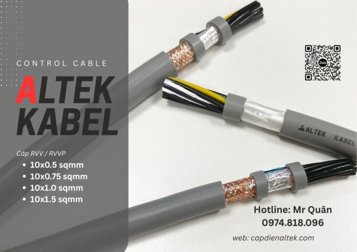 Cáp điều khiển 10 lõi Altek Kabel