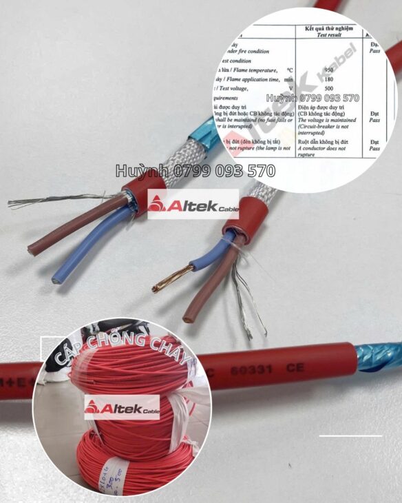 bảng giá cáp điện chống cháy altek kabel