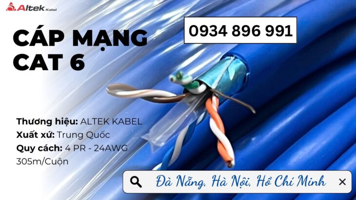 Cáp Mạng Cat6 Chính Hãng Tại Nghệ An, Hà Tĩnh, Thanh Hóa – Chiết Khấu Cao