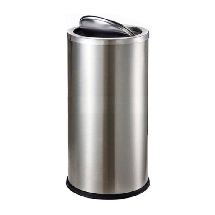 Vì sao nên dùng thùng rác inox nắp lật cho nhà vệ sinh?