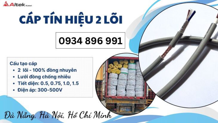 Cáp Điều Khiển 2×1.0mm2 SH-500 Tại Đà Nẵng, Quảng Ngãi– Chiết Khấu Cao