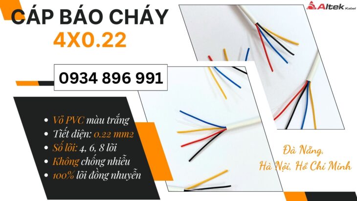 Cáp tín hiệu báo cháy 4 lõi tại Đà Nẵng, Quảng Nam – Có sẵn số lượng lớn
