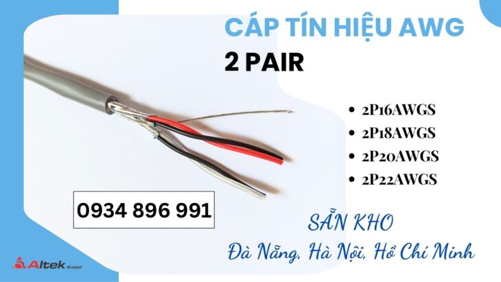 Dây Tín Hiệu Chống Nhiễu 24 AWG – Có Sẵn Phú Yên, Khánh Hòa, Bình Định