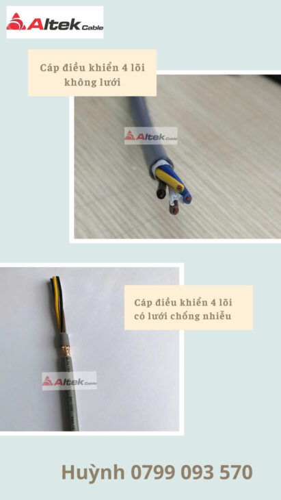 dây cáp điều khiển altek kabel 2 0.5 mm2 chống nhiễu