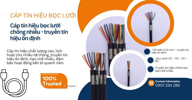 CÁP TÍN HIỆU BỌC LƯỚI 2 – 4 – 6 – 8 lõi 0.22 mm² ALTEK KABEL