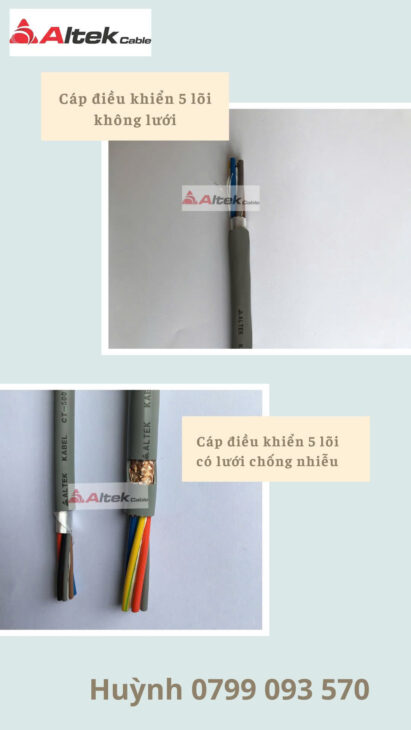 dây cáp điều khiển altek kabel 2 0.5 mm2 chống nhiễu