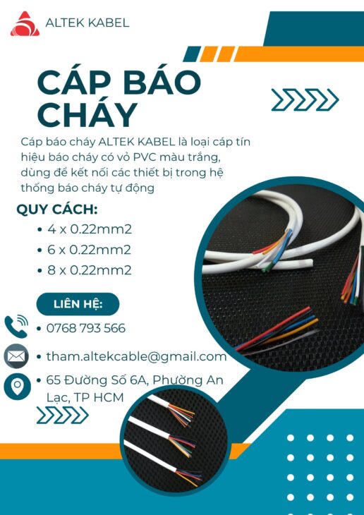 CẦN BÁN Cáp Báo Cháy ALTEK KABEL màu trắng