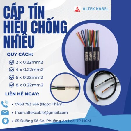 CẦN BÁN Cáp Tín Hiệu Chống Nhiễu 0.22mm2 ALTEK KABEL