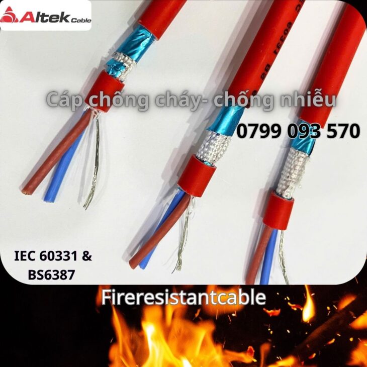 cáp tín hiệu chống cháy 2x 1.5mm2 bao nhiêu