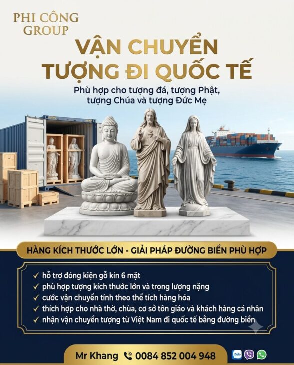 Dịch Vụ Gửi Tượng Đá Từ Việt Nam Đi Úc Bằng Đường Biển