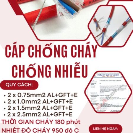 CẦN BÁN Cáp Chống Cháy Chống Nhiễu Altek Kabel THỜI GIAN CHÁY 180 phút