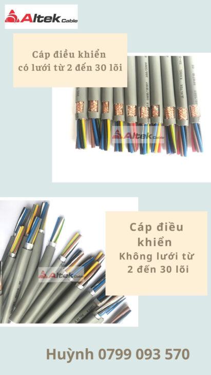 dây cáp điều khiển altek kabel 2 0.5 mm2 chống nhiễu