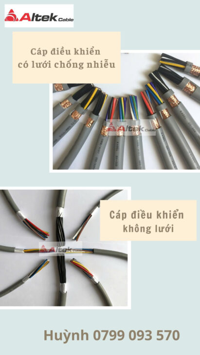 dây cáp điều khiển altek kabel 2 0.5 mm2 chống nhiễu