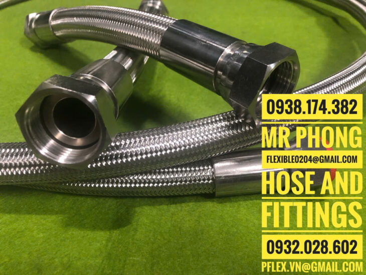 ống PTFE-ống mềm PTFE-ống mềm teflon-ống mềm teflon bọc lưới-ống mềm PTFE bọc lưới 304