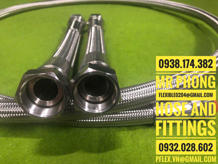 ống PTFE-ống mềm PTFE-ống mềm teflon-ống mềm teflon bọc lưới-ống mềm PTFE bọc lưới 304