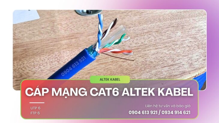 Cáp mạng chống nhiễu CAT6 Altek Kabel – 305m/cuộn