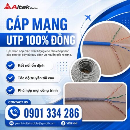 Cáp Mạng Cat5e & Cat6 100% Đồng ALTEK KABEL Cáp Mạng Cat5e & Cat6 100% Đồng ALTEK KABEL