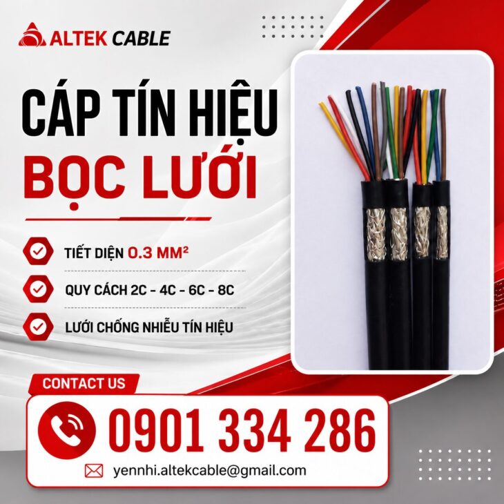 Báo Giá Cáp Tín Hiệu Chống Nhiễu 0.3 mm² ALTEK KABEL