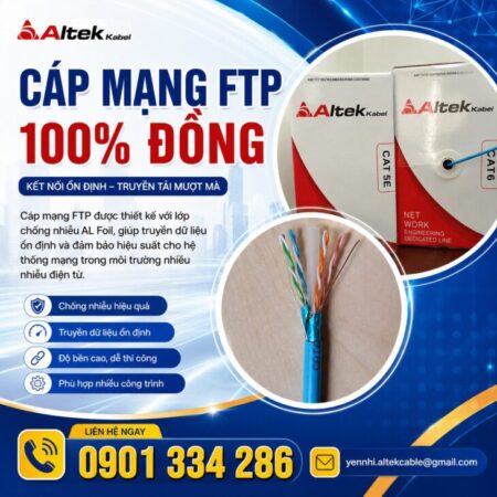 Bảng Giá Cáp Mạng Cat5e & Cat6 ALTEK KABEL | Chống Nhiễu Tốt, Đồng Nguyên Chất 100% Bảng Giá Cáp Mạng Cat5e & Cat6 ALTEK KABEL | Chống Nhiễu Tốt, Đồng Nguyên Chất 100%