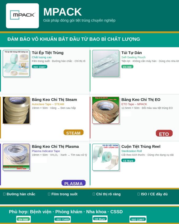 Túi ép tiệt trùng Mpack