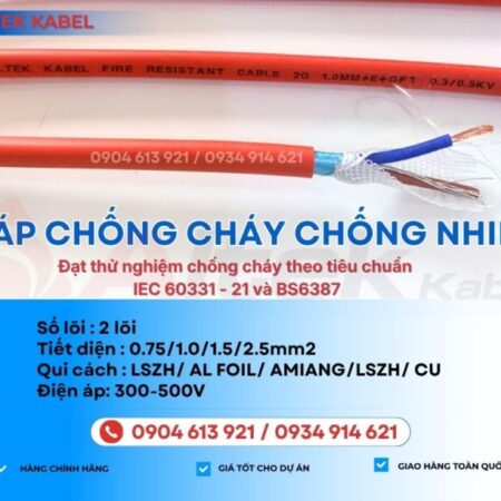 Cáp tín hiệu chống cháy 2Cx1.5 chống nhiễu Altek Kabel – phân phối Hà Nội, Đà Nẵng, HCM