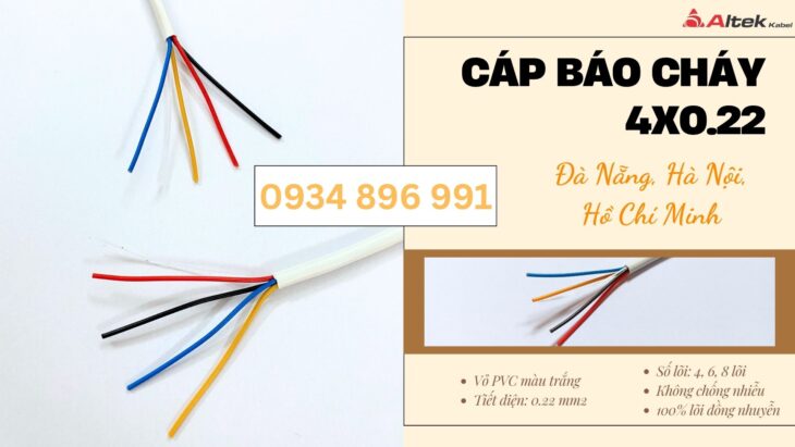 Cáp Tín Hiệu Báo Cháy 4×0.22mm² Tại Đà Nẵng, Quảng Nam – Giá Tốt Cho Dự Án Cáp Tín Hiệu Báo Cháy 4×0.22mm² Tại Đà Nẵng, Quảng Nam – Giá Tốt Cho Dự Án