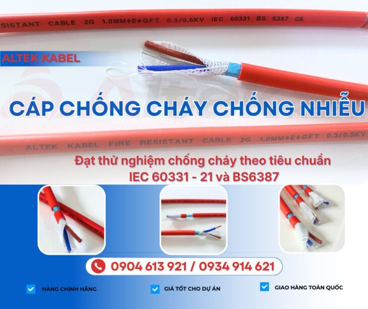 Cáp tín hiệu chống cháy 2Cx1.5 chống nhiễu Altek Kabel – phân phối Hà Nội, Đà Nẵng, HCM