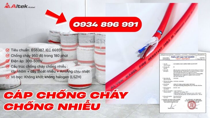 Dây Cáp Báo Cháy Chống Nhiễu 2 Lõi Có Sẵn Quảng Bình, Quảng Nam, Đà Nẵng