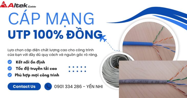 Cáp Mạng UTP 100% Đồng ALTEK KABEL CAT5E & CAT6 | Chính Hãng, CO/CQ Đầy Đủ Cáp Mạng UTP 100% Đồng ALTEK KABEL CAT5E & CAT6 | Chính Hãng, CO/CQ Đầy Đủ