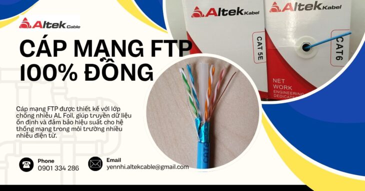 Báo Giá Cáp Mạng FTP CAT5E/CAT6 ALTEK KABEL 100% Đồng Mới Nhất Báo Giá Cáp Mạng FTP CAT5E/CAT6 ALTEK KABEL 100% Đồng Mới Nhất