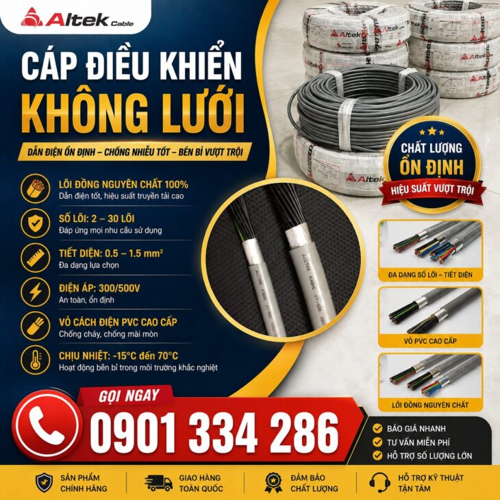 Cáp Điều Khiển Không Lưới ALTEK KABEL