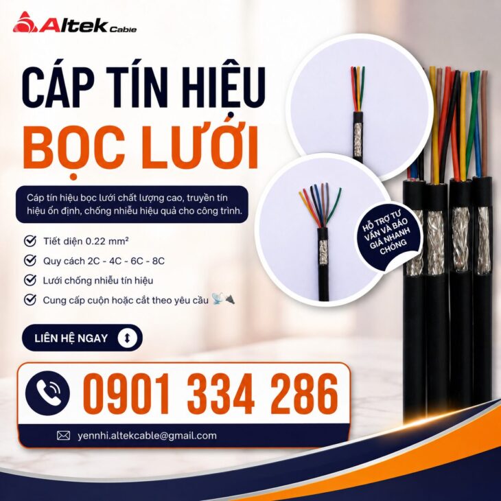 Cáp Tín Hiệu Chống Nhiễu 0.22 mm² ALTEK KABEL