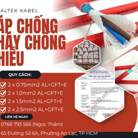 CẦN BÁN Cáp Chống Cháy Chống Nhiễu Altek Kabel AL+GFT+E Chất Lượng Cao