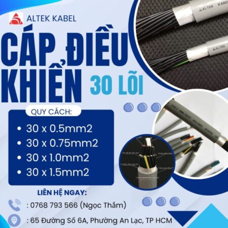 CẦN BÁN Cáp Điều Khiển ALTEK KABEL 30 Lõi CẦN BÁN Cáp Điều Khiển ALTEK KABEL 30 Lõi