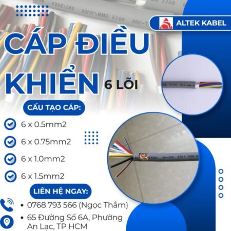 CẦN BÁN Cáp Điều Khiển ALTEK KABEL 6 Lõi