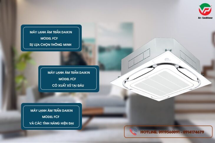 Mua Điều hòa âm trần DAIKIN FCF125CVM công suất 5HP cam kết bán hàng giá gốc