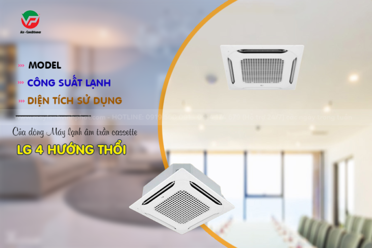 Dịch vụ thi công Máy lạnh cassette LG trọn gói giá rẻ – Đi đường ống đồng âm tường