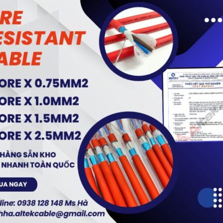 CÁP CHỐNG CHÁY CHỐNG NHIỄU 2×0.75/1.0/1.5/2.5 ALTEK KABEL​