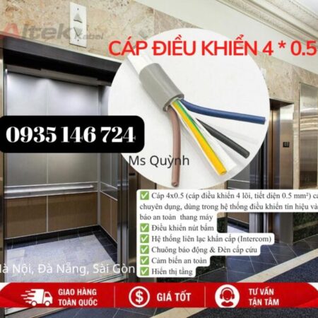 Cáp điều khiển 4×0.5 Altek Kabel cáp điều khiển 4 lõi, tiết diện 0.5 mm² Cáp điều khiển 4×0.5 Altek Kabel cáp điều khiển 4 lõi, tiết diện 0.5 mm²