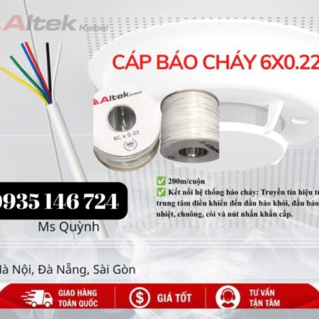 Cáp âm thanh báo cháy 6×0.22mm2 Altek Kabel