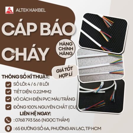 CẦN BÁN Cáp Báo Cháy ALTEK KABEL – Dẽ Thi Công, Chất Lượng Ổn Định