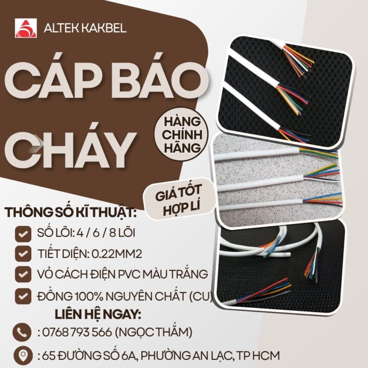 CẦN BÁN Cáp Báo Cháy ALTEK KABEL – Dẽ Thi Công, Chất Lượng Ổn Định