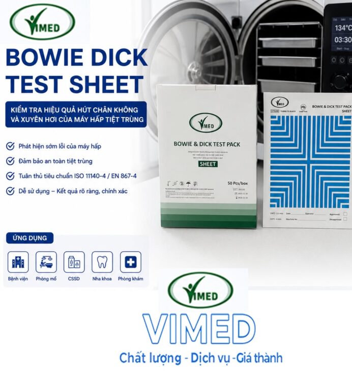 BOWIE DICK TEST SHEET VIMED