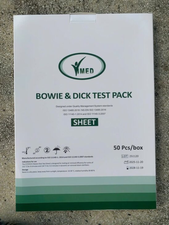 BOWIE DICK TEST SHEET VIMED