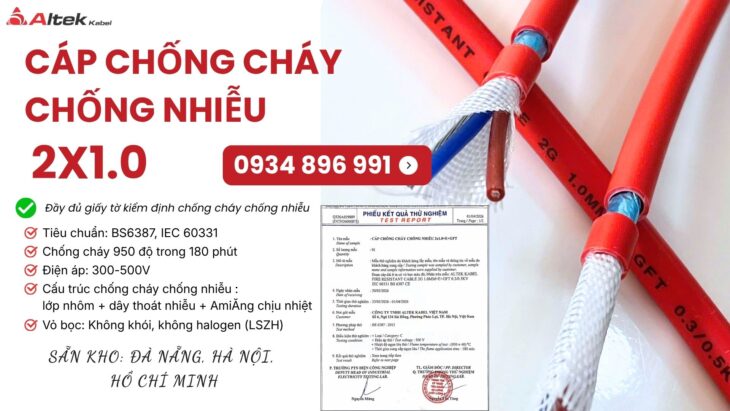 Cáp Chống Cháy Chống Nhiễu 2×0.75mm² Altek Kabel – Phân Phối Đà Nẵng, Huế, Quảng Trị Cáp Chống Cháy Chống Nhiễu 2×0.75mm² Altek Kabel – Phân Phối Đà Nẵng, Huế, Quảng Trị