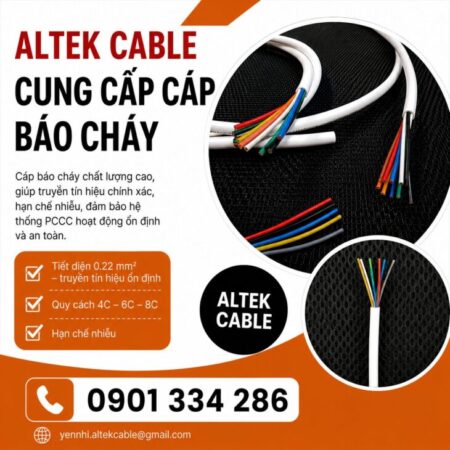 Cáp Báo Cháy ALTEK KABEL | Đồng Nguyên Chất 100%, Ổn Định Cho Hệ Thống PCCC