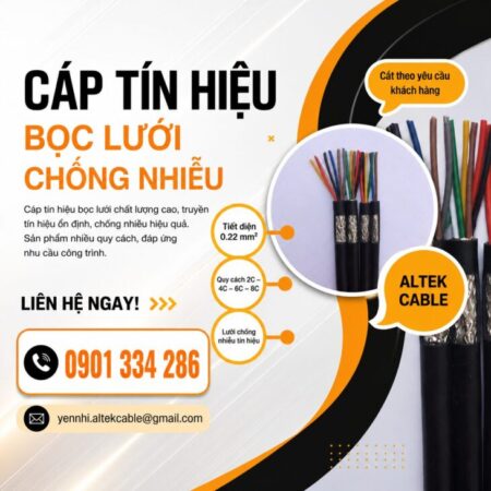 Báo Giá Cáp Tín Hiệu Chống Nhiễu 0.22mm² ALTEK KABEL | Đồng Nguyên Chất 100%